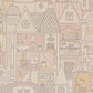 Dollhouse Wool White Wallpaper by Majvillan