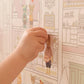 Dollhouse Sunny Pink Wallpaper by Majvillan