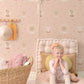 Hearts Dusty Warm Pink Wallpaper by Majvillan