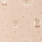 Hearts Dusty Warm Pink Wallpaper by Majvillan