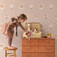 Hearts Dusty Warm Lilac Wallpaper by Majvillan
