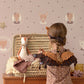 Hearts Dusty Warm Lilac Wallpaper by Majvillan