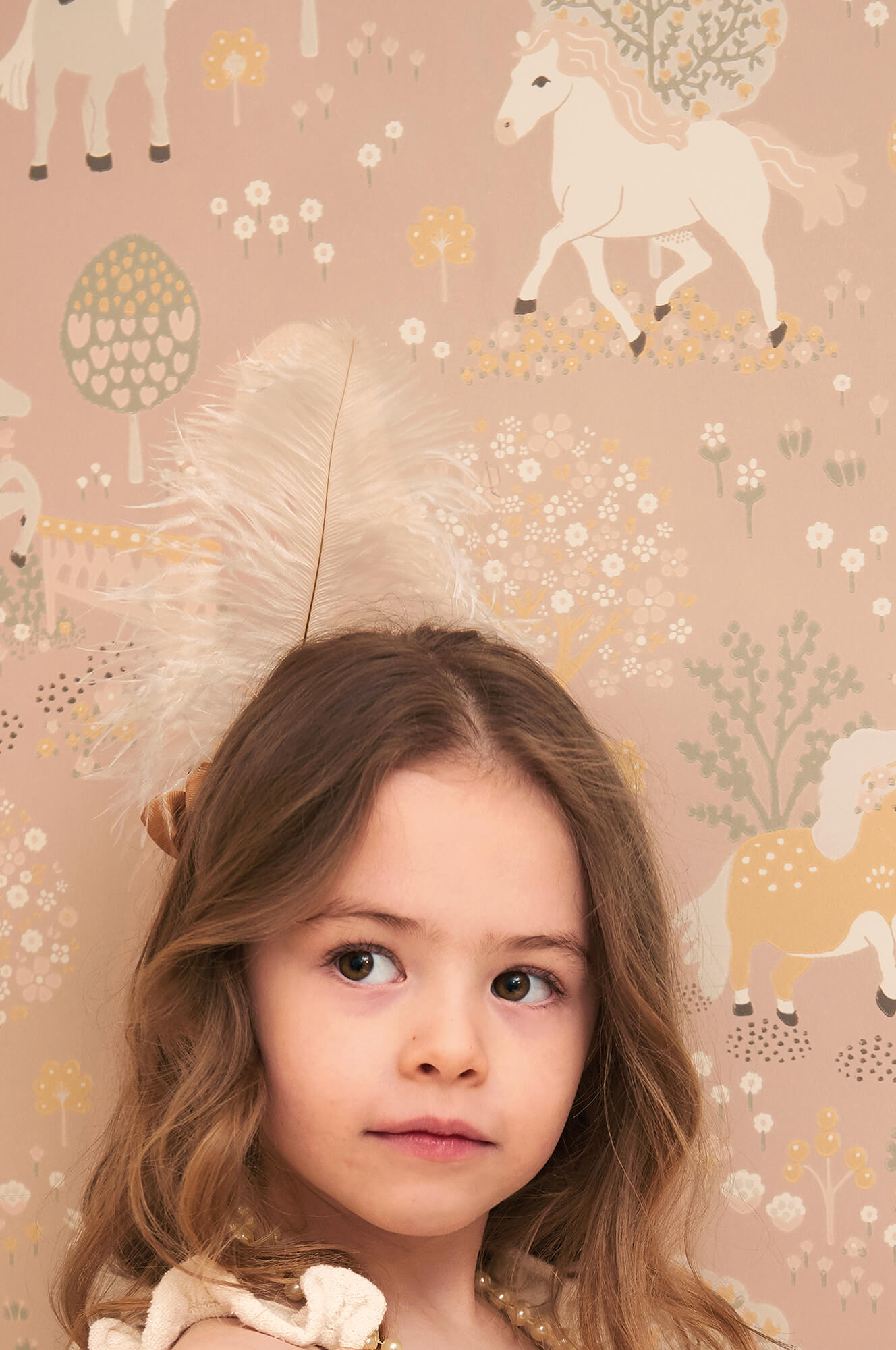 My Sweet Pony Wallpaper in Dreamy Pink
