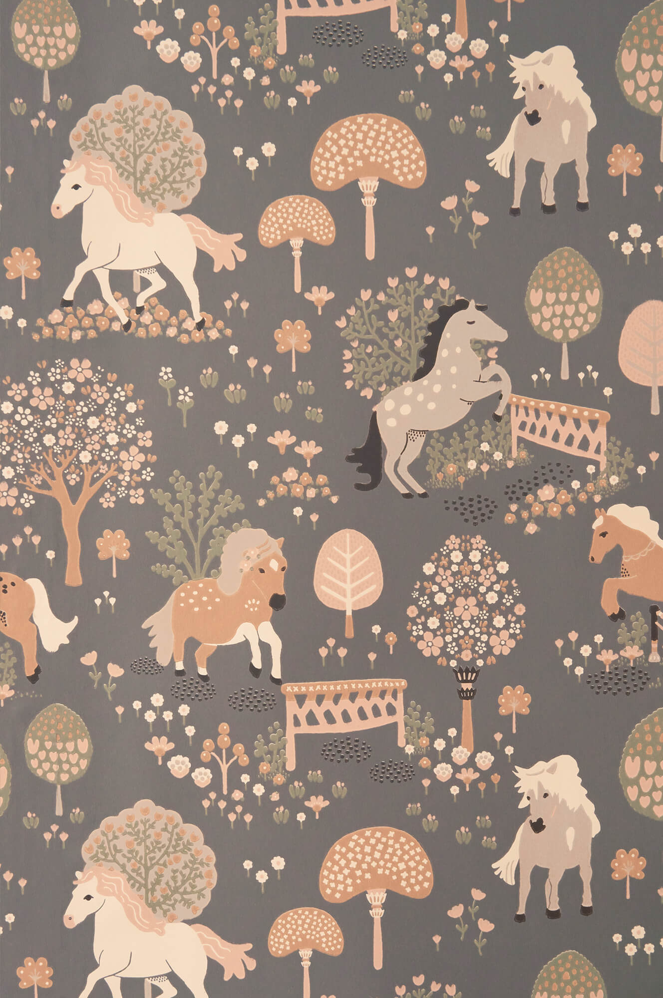 Sample My Sweet Pony Wallpaper in Midnight Blue