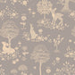 Summer Fields Wallpaper in Dusty Blue