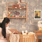 Summer Fields Wallpaper in Dusty Blue