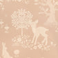 Summer Fields Wallpaper in Powder Pink