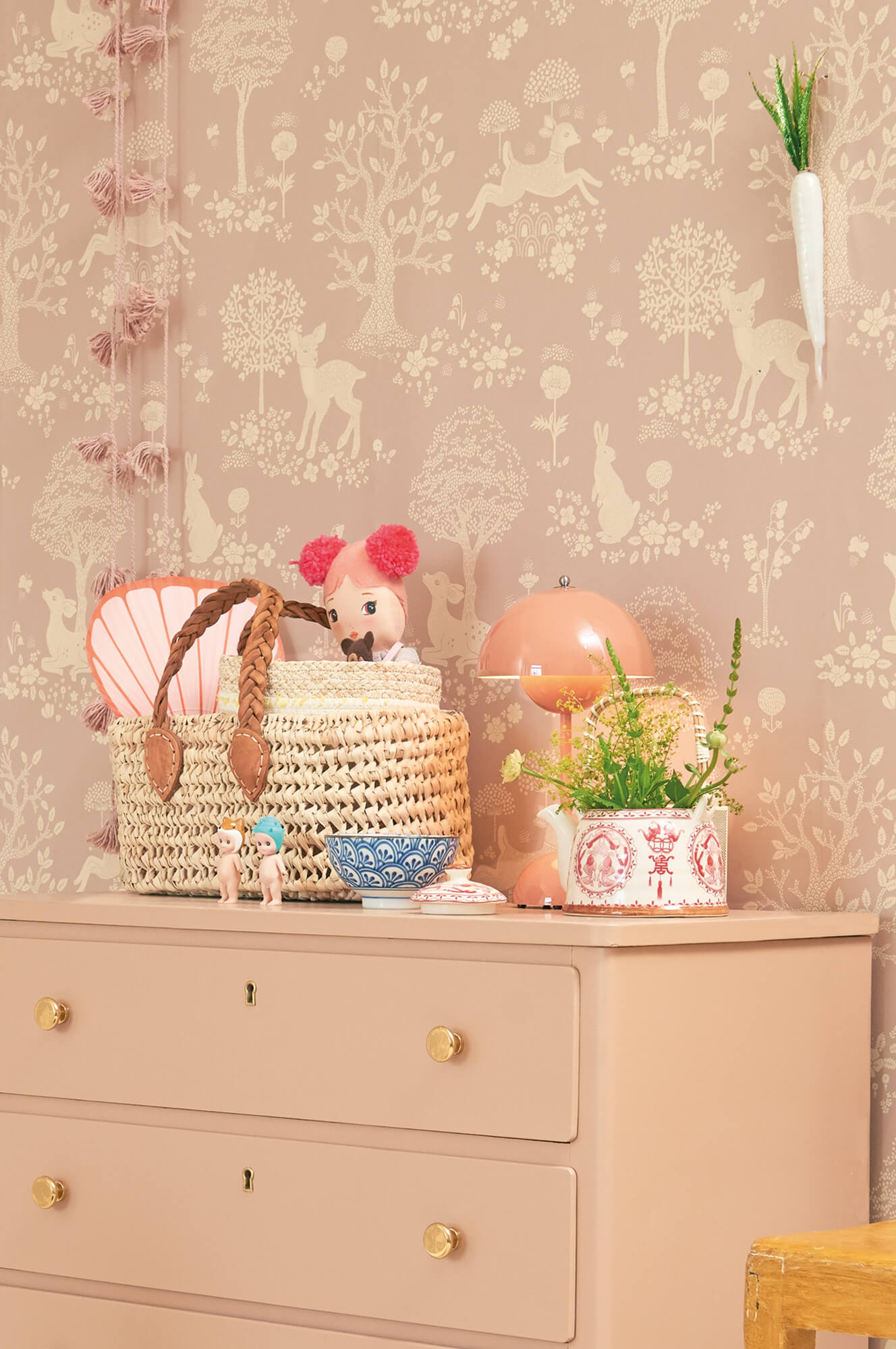 Summer Fields Wallpaper in Dreamy Lilac
