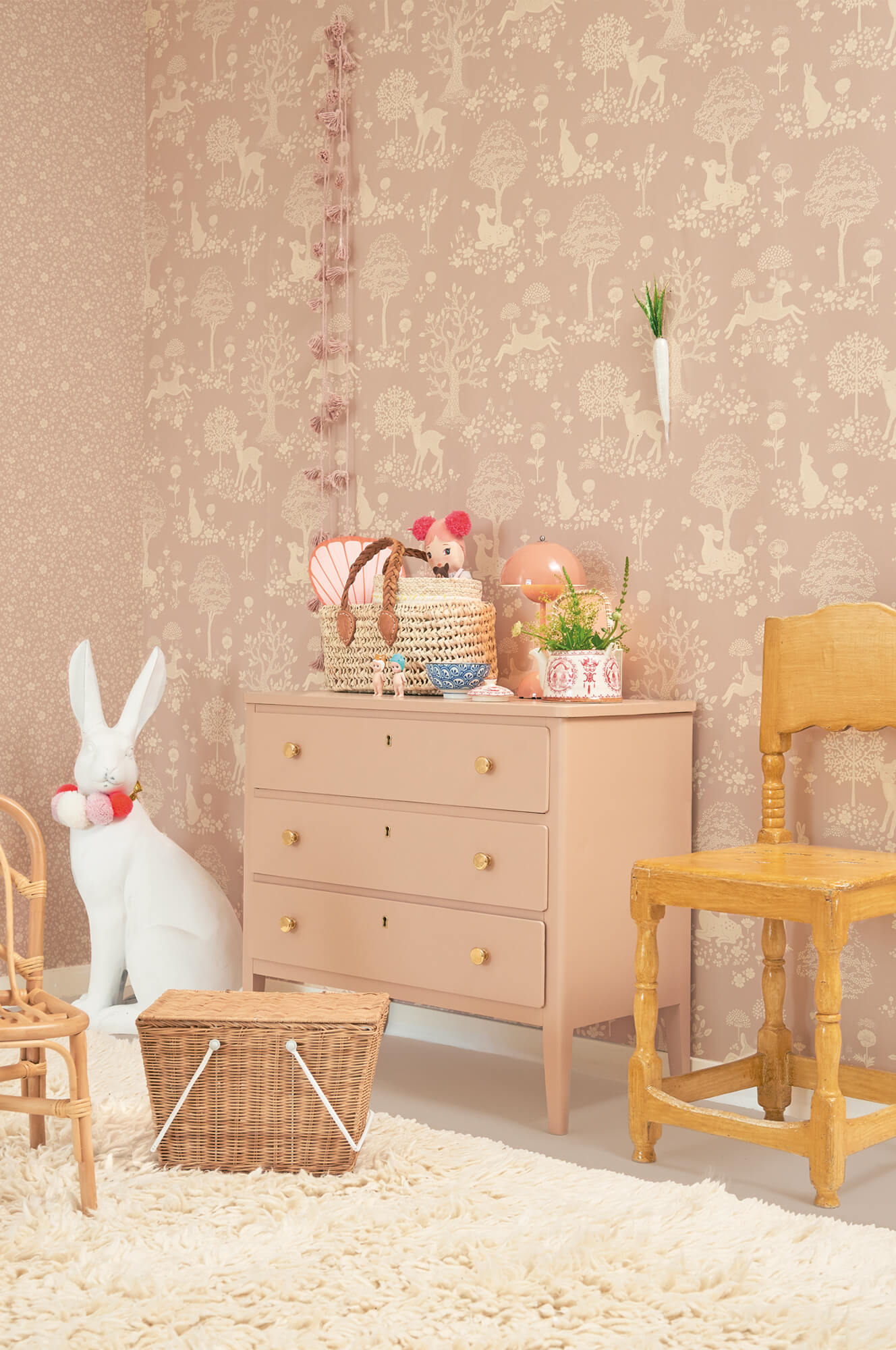 Summer Fields Wallpaper in Dreamy Lilac