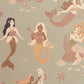 Mermaid Reef Wallpaper in Ocean Blue