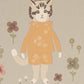 Catwalk Wallpaper in Dusty Blue