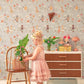 Catwalk Wallpaper in Dusty Blue