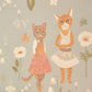 Catwalk Wallpaper in Dusty Blue
