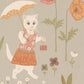 Catwalk Wallpaper in Dusty Blue