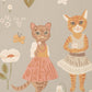 Catwalk Wallpaper in Dusty Blue