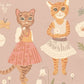 Catwalk Wallpaper in Dusty Lilac