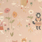 Catwalk Wallpaper in Sweet Pink