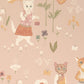Catwalk Wallpaper in Sweet Pink