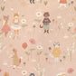 Catwalk Wallpaper in Sweet Pink