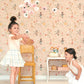 Catwalk Wallpaper in Sweet Pink