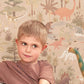 Dinosaur Vibes Wallpaper in Sandy Beige