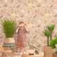 Dinosaur Vibes Wallpaper in Sandy Beige
