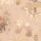 Dinosaur Vibes Wallpaper in Sandy Beige