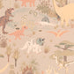 Dinosaur Vibes Wallpaper in Sandy Beige