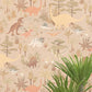 Dinosaur Vibes Wallpaper in Sandy Beige