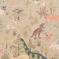 Dinosaur Vibes Wallpaper in Soft Green