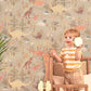 Dinosaur Vibes Wallpaper in Soft Green
