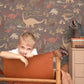 Dinosaur Vibes Wallpaper in Evening Grey