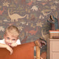 Dinosaur Vibes Wallpaper in Evening Grey