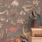 Dinosaur Vibes Wallpaper in Evening Grey