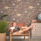 Dinosaur Vibes Wallpaper in Evening Grey