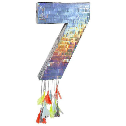 Silver Number Party Pinatas 0 9 By Meri Meri 2