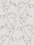 Sample Spring Blossom Chinoiserie Wallpaper in Grey