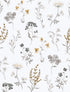 Sample Spring Blossom Botanical Wallpaper in Grey