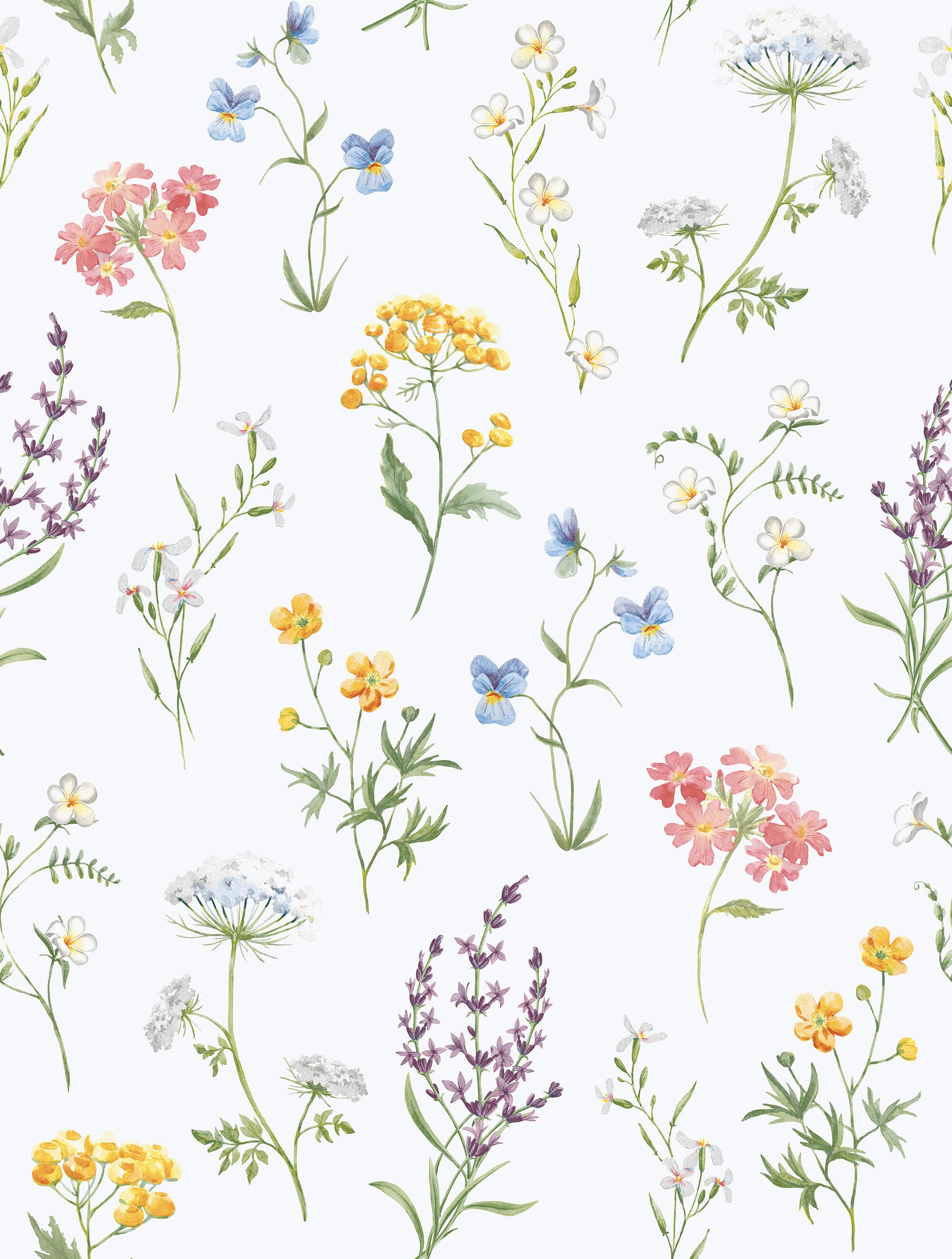 Spring Blossom Botanical Wallpaper in Multi