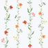 Sample Spring Blossom Vertical Garden Wallpaper in Green/Coral