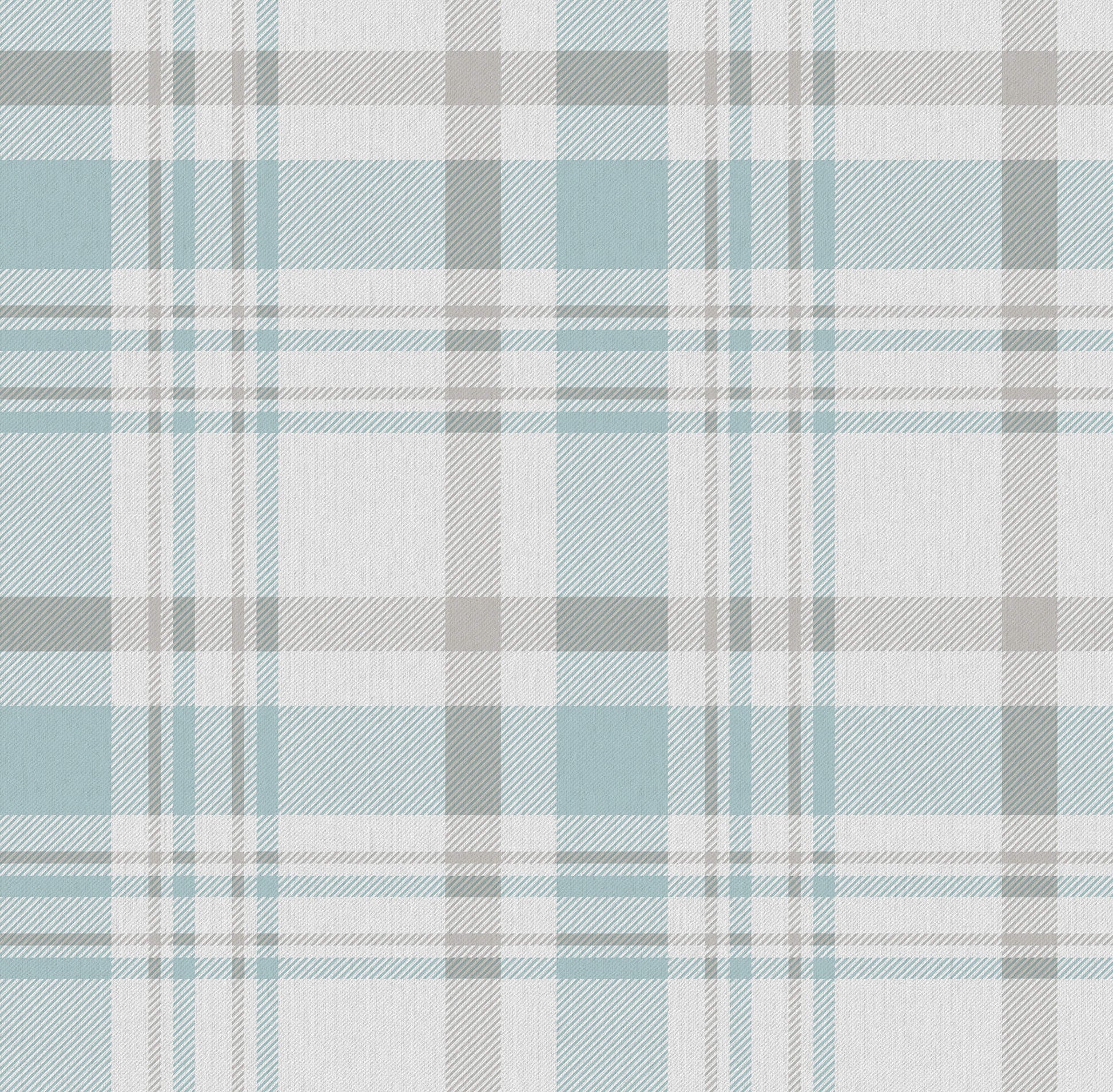 Sample Spring Blossom Plaid Wallpaper in Turquoise