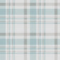 Spring Blossom Plaid Wallpaper in Turquoise