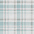 Spring Blossom Plaid Wallpaper in Turquoise