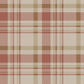 Spring Blossom Plaid Wallpaper in Red