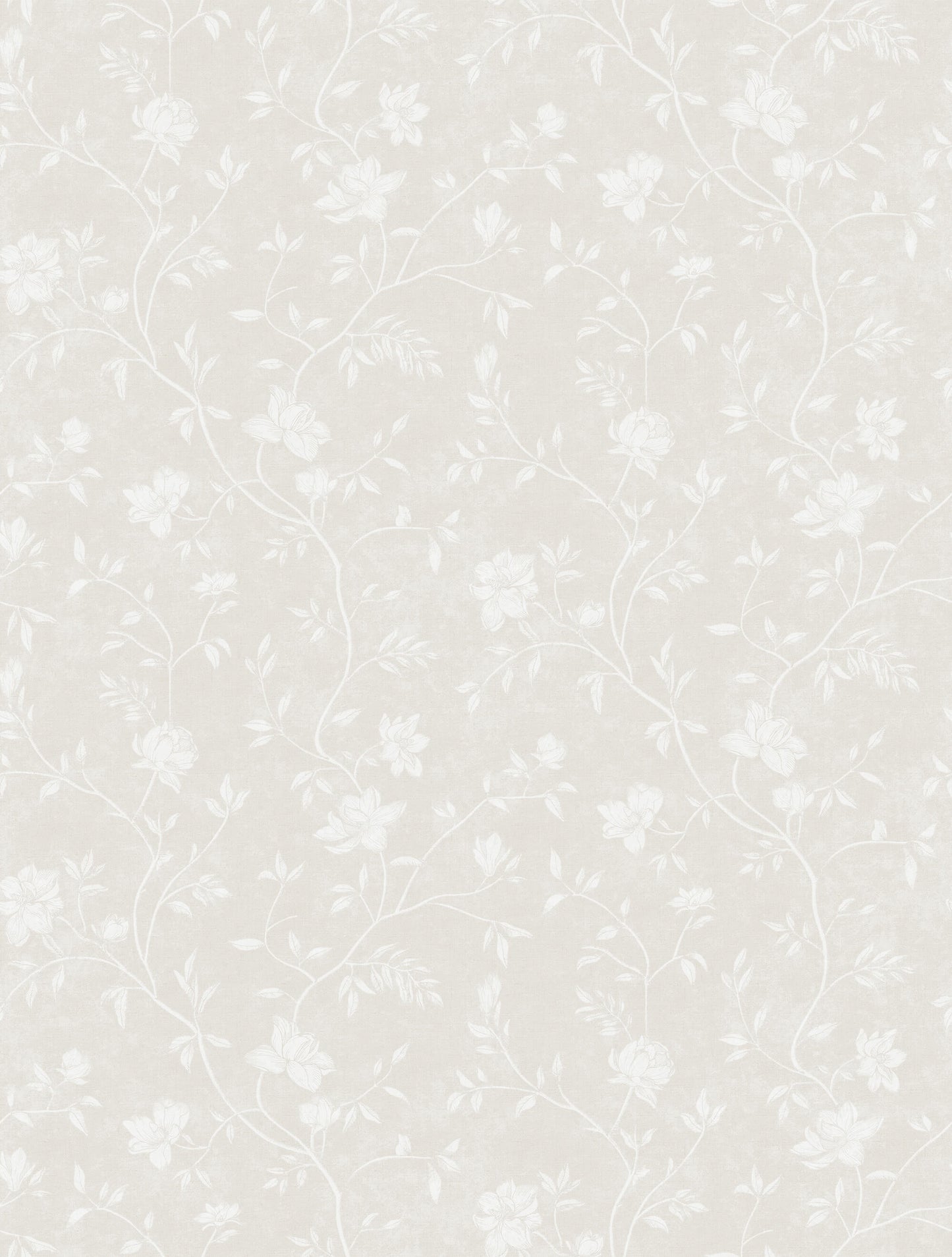 Sample Spring Blossom Magnolia Wallpaper in Beige