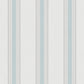 Spring Blossom Stripes Wallpaper in Turquoise