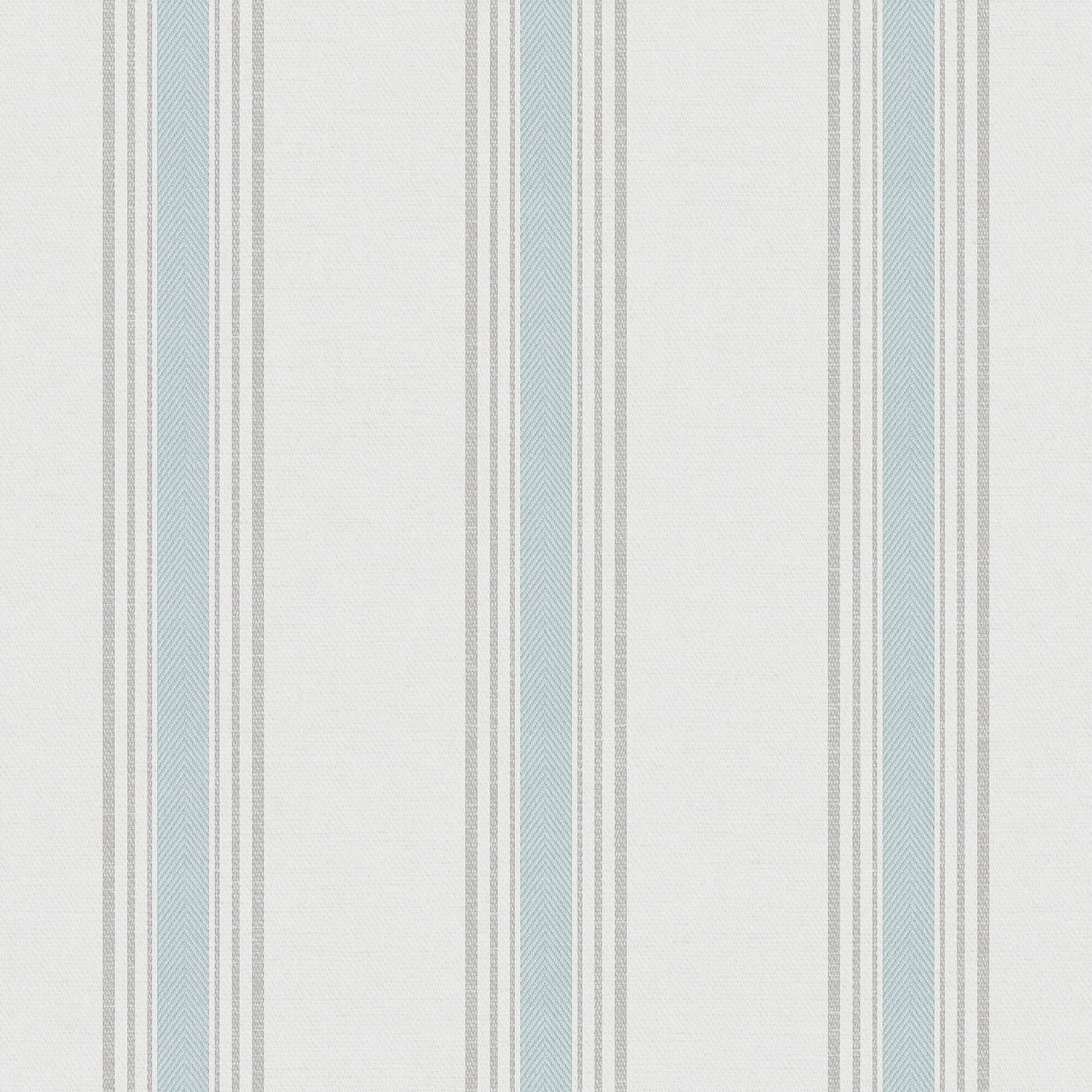 Spring Blossom Stripes Wallpaper in Turquoise