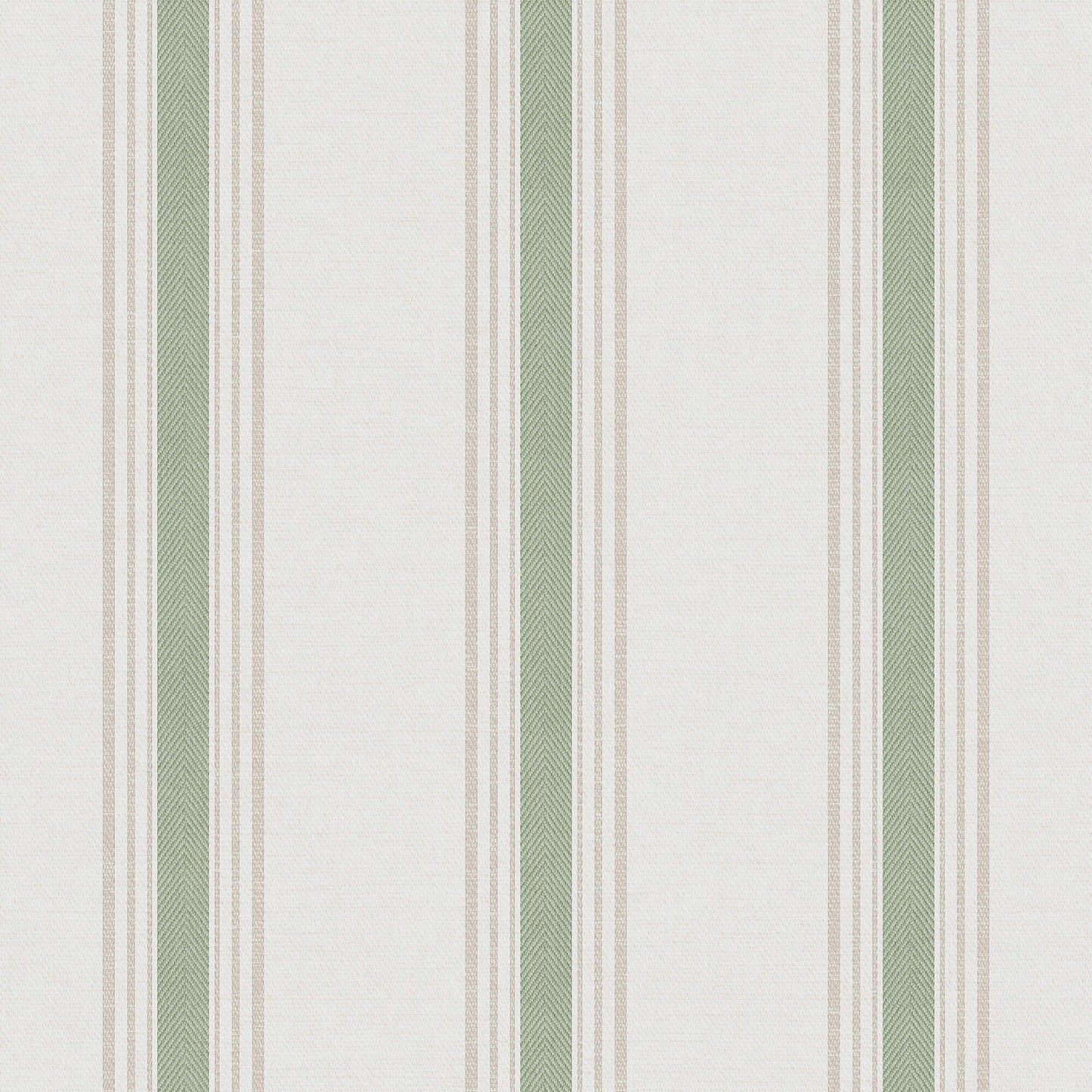 Spring Blossom Stripes Wallpaper in Green