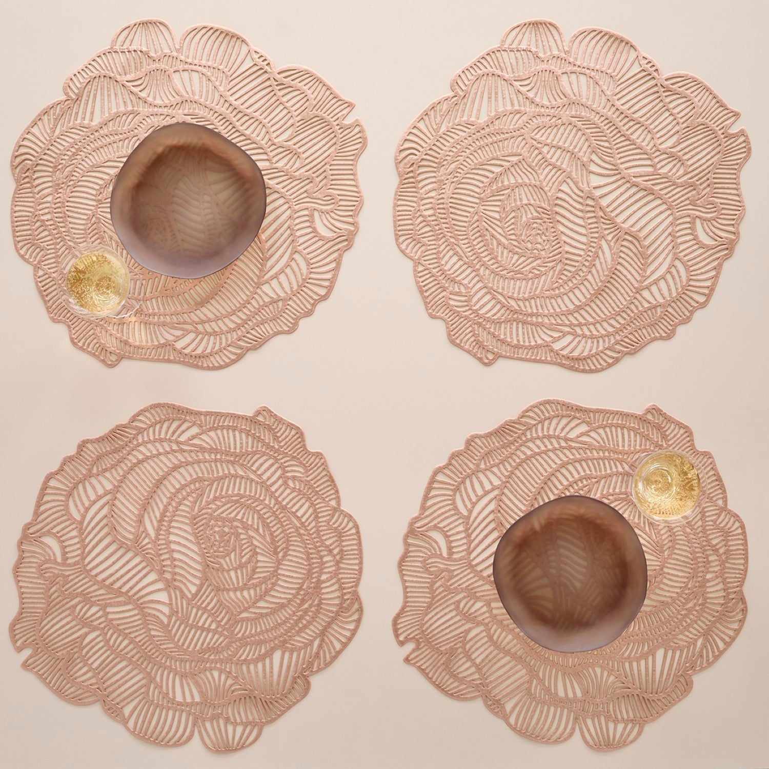 Pressed Rose Placemat Chilewich Chw 101078 001 11