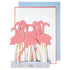 flamingo concertina card by meri meri 1